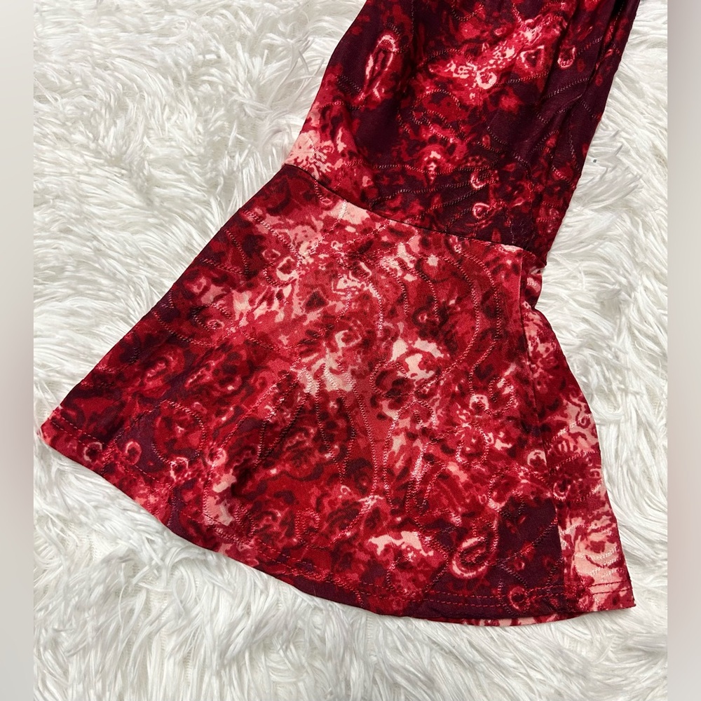 Notations Red Patterned Blouse - image 6